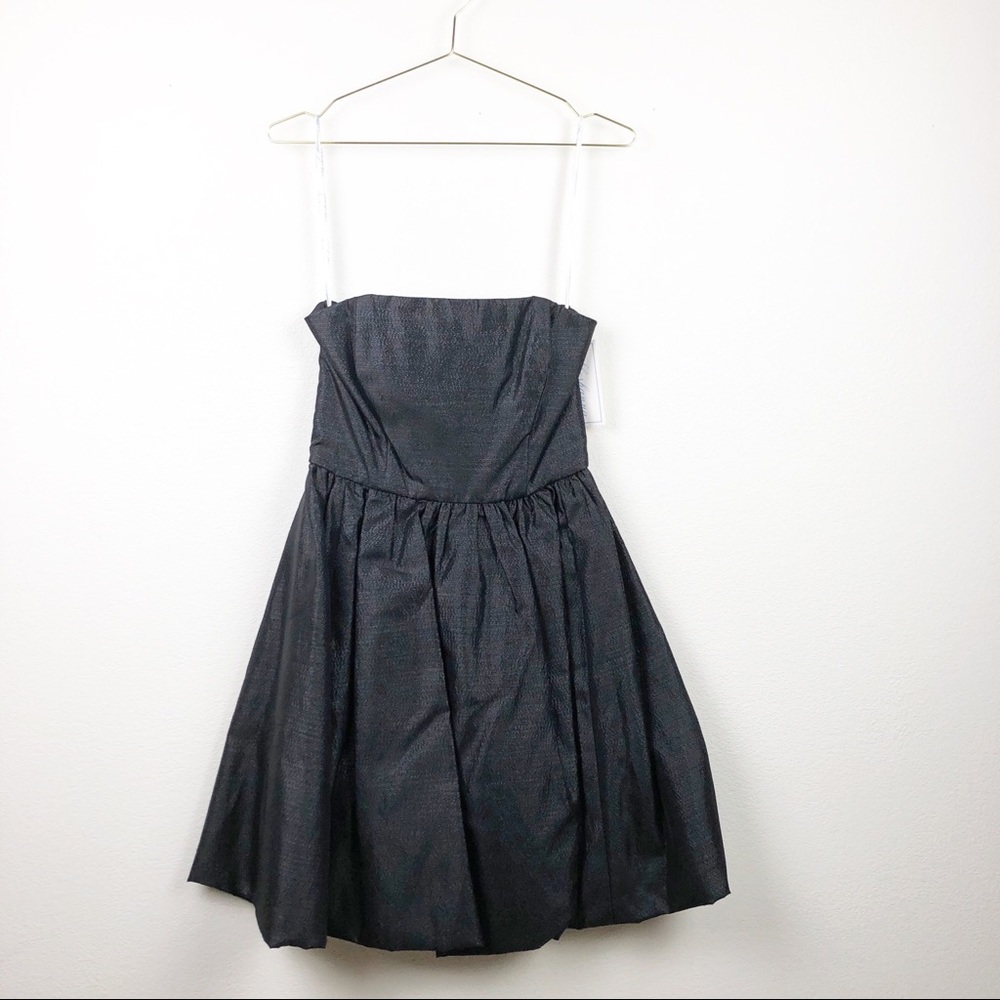 Shoshanna Strapless Metallic Bubble Dress‎ NYE